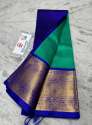 Silk Multi Color Border Work Saree At Wholesale