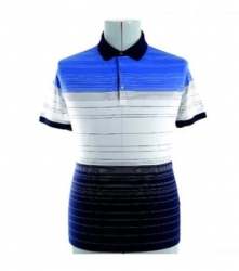 Blue Shaded Mens Polo T shirt