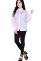 Plain White Formal Shirt for Ladies