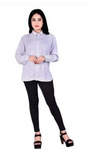 Striped Formal Wear Ladies Shirt  by Parekh Enterprise