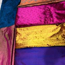 Self Jacquard Silk Fabric