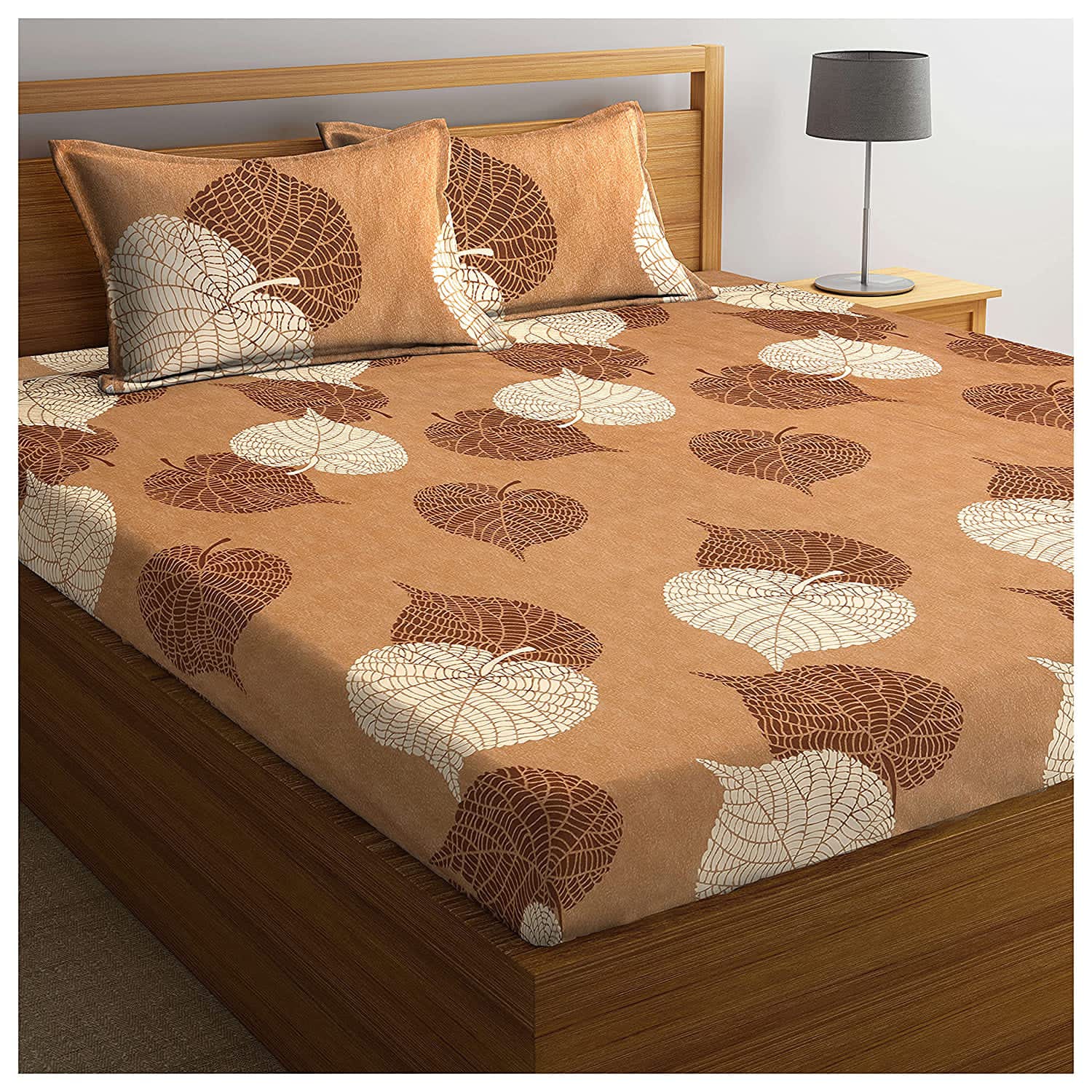 fitted bedsheet   90�100  pillow cover size 17�27and 1 inch Border by shree shyam enterprises 
