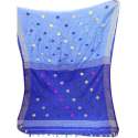 Polka Dot Printed Cotton Saree