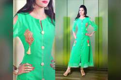 Georgette Kurti With fancy Embroidery