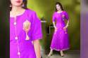 Georgette Kurti With fancy Embroidery thumb 1