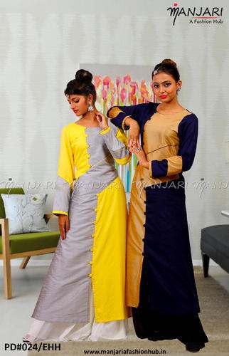 Stylish 2 Colors Full Sleeves Kurti