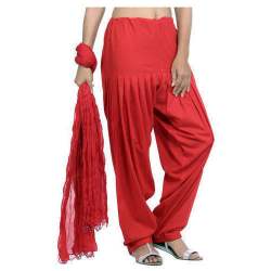 Plain Patiala Salwar With Dupatta