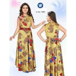 Closed Neck Printed Casual Kurti