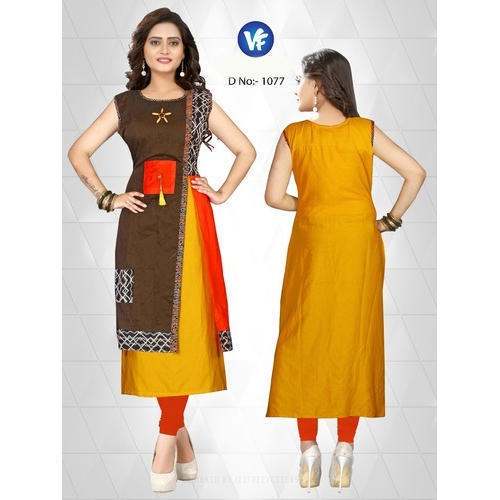 Straight Side Slit Party Wear Kurti