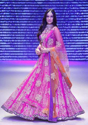 Wedding Wear Semi Stitched Lehenga