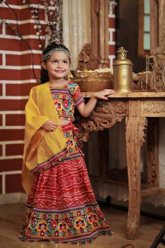 Bandhej Printed Designer Soft Lahengha 