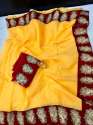 Border Chanderi Silk  Saree thumb 4