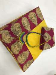 Chanderi Silk Print Saree