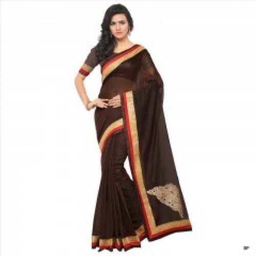 CHANDERI WITH BUTTA SAREE IN TURQUOISE