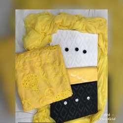 Designer Cotton Embroidery Dress