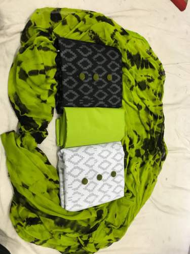Fancy Designer Cotton Dress Material 
