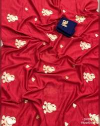 Fancy Silk Saree Vichitra - 1