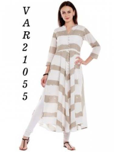 FASHIONABLE DIGITAL PRINTED STITCHED FANCY KURTIS 
