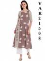 FASHIONABLE DIGITAL PRINTED STITCHED FANCY KURTIS  thumb 3