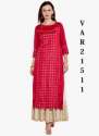 FASHIONABLE DIGITAL PRINTED STITCHED FANCY KURTIS  thumb 4