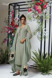Ganga Kova S0977 Viscose Dress Material 3 Pcs Catalog 