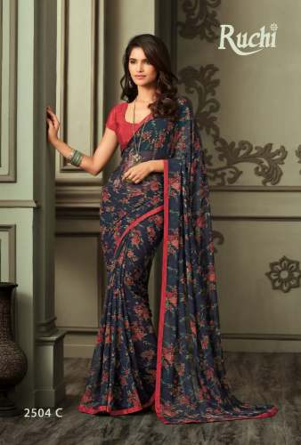Georgette Crepe Saree