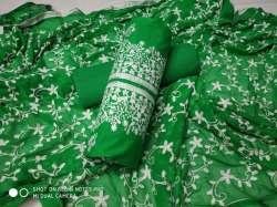 Green Dress Material