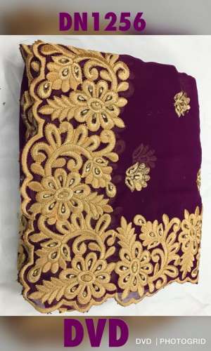 Heavy Georgette Embroidered Saree
