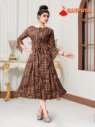 KATPUTLI PRINTED KURTIS 