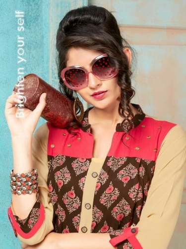 KESAR CATALOG PRINTED FANCY KURTIS 