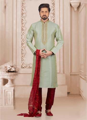 Kurta Pajama 3 Banarasi Silk Kurta Pajama