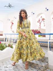 Mayur Siri Fancy Designer Long Anarkali Kurti in Surat