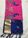 Mayura Print Embroidery Silk Saree thumb 3