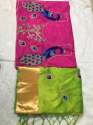 Mayura Print Embroidery Silk Saree thumb 4