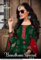 Miss World Choice Bandhani Special Vol 4 Cotton Dress Material Set  thumb 4