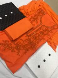 Multi Color Dress Material 