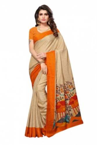 NEW KALAMKARI MYSORE SILK  SAREE 