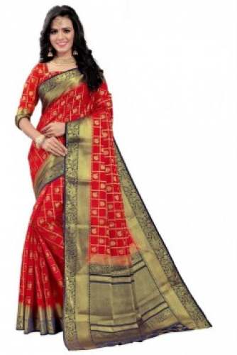 NEW MORNI NYLON FAUX SILK SAREE 