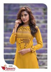 party wear catalog kurti by surati fabric