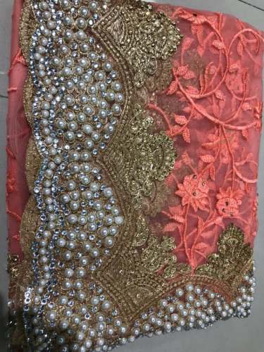 Party Wear Heavy Diamond Saree