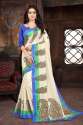 Printed Khadi Saree