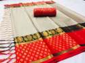 PURE COTTON SILK SAREE thumb 1