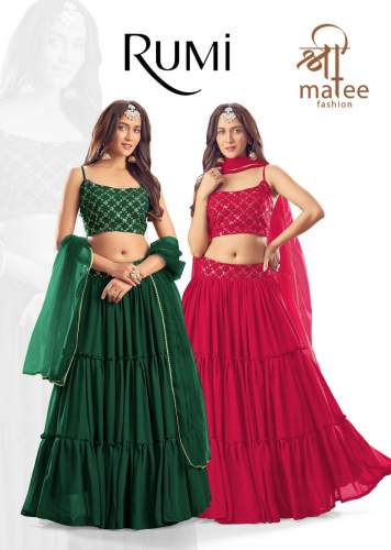 Pure Georgette Lehenga with Sequins Blouse