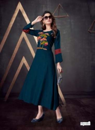 RAYON GOWN FANCY KURTIS