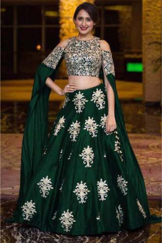 Satin Silk Embroidery Lehenga Choli