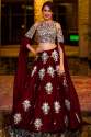 Satin Silk Embroidery Lehenga Choli thumb 1