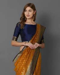 Silk Blend Woven Design Banarasi Saree