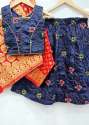 Silk Kids Lehnga  With Banarasi Jacquard Odhni thumb 10