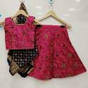 Silk Kids Lehnga  With Banarasi Jacquard Odhni thumb 2