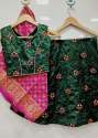 Silk Kids Lehnga  With Banarasi Jacquard Odhni thumb 5